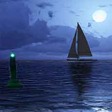 „nightsailing“<br />
Die Lichter der Nacht<br />
übernehmen die Regie<br />
auf dem Wasser