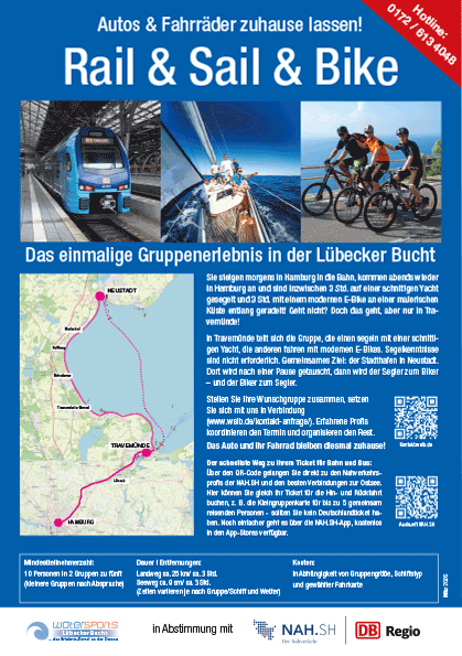 Mir der Bahn ans Meer –<br />
HH-Ostsee-HH